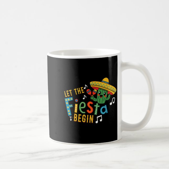 Cinco de mayo låt festen börja rolig mexikansk kaffemugg (Höger)