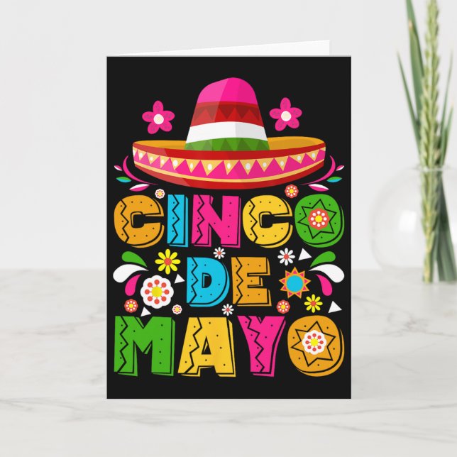 Cinco De Mayo Låter Fiesta Sällskapet 5 De Mayo Me Kort (Framsida)