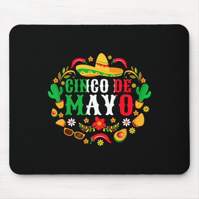 Cinco De Mayo Låter Fiesta Sällskapet 5 De Mayo Me Musmatta (Framsidan)