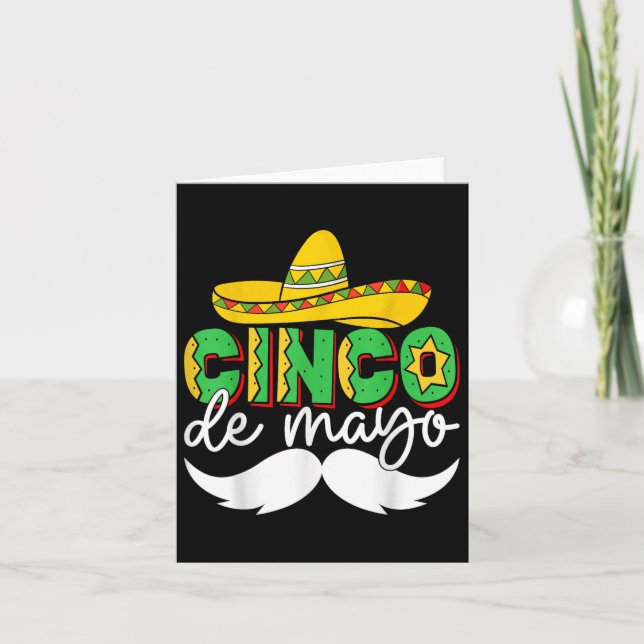 Cinco De Mayo Låter Fiesta Squad 5 De Mayo Mexikan Kort (Framsida)