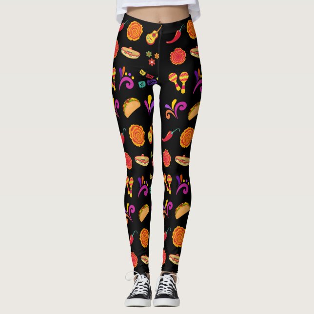 Cinco de Mayo  Leggings (Framsida)