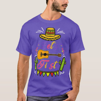 Cinco De Mayo Lets Fiesta Cactus Sombrero Hat Funn T Shirt