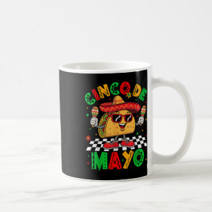 Cinco De Mayo Lets Fiesta Mexican Funny Taco Manar Kaffemugg