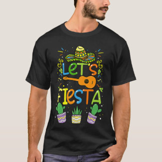 Cinco de Mayo Lets Fiesta Mexican Party-gåva T Shirt