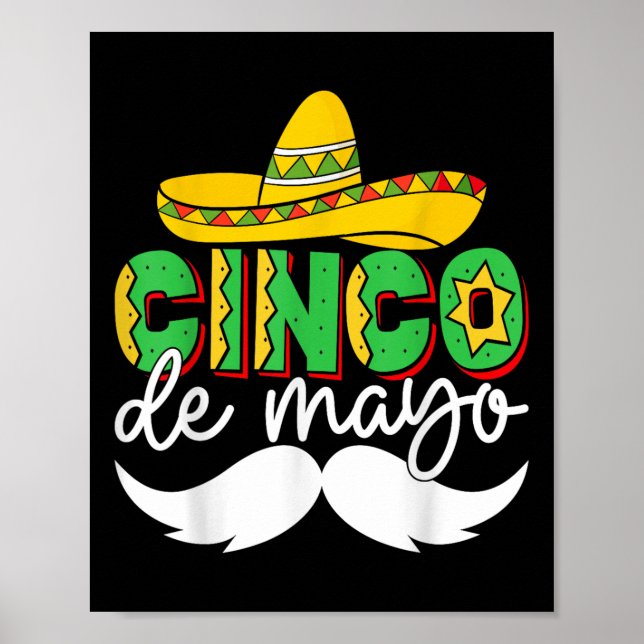 Cinco De Mayo Lets Fiesta Squad 5 De Mayo Mexican Poster (Framsidan)