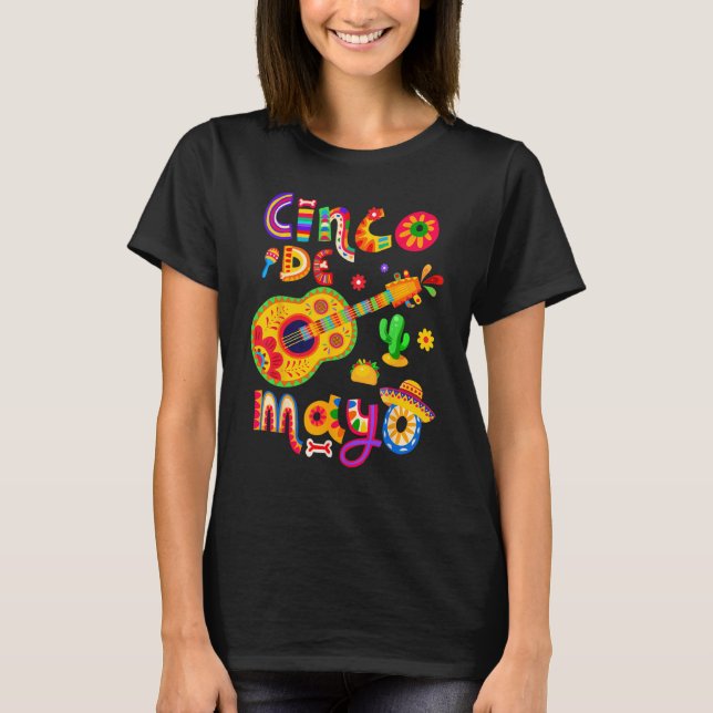 Cinco De Mayo Lets Fiesta Squad 5 De Mayo Mexican T Shirt (Framsida)