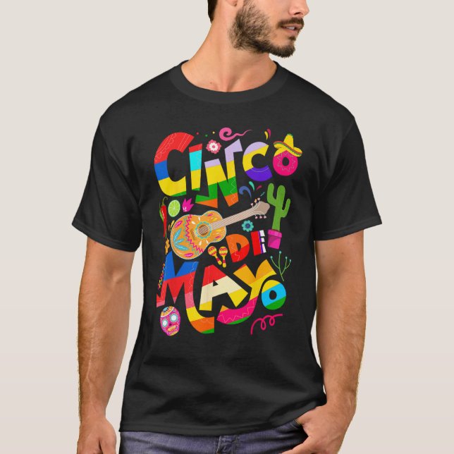Cinco De Mayo Lets Fiesta Squad 5 De Mayo Mexican  T Shirt (Framsida)