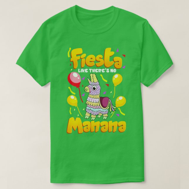 Cinco de mayo Lilla Fiesta som det inte finns Mana T Shirt (Design framsida)
