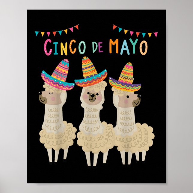 Cinco De Mayo Llama Fiesta Ultimate Party Vibe May Poster (Framsidan)