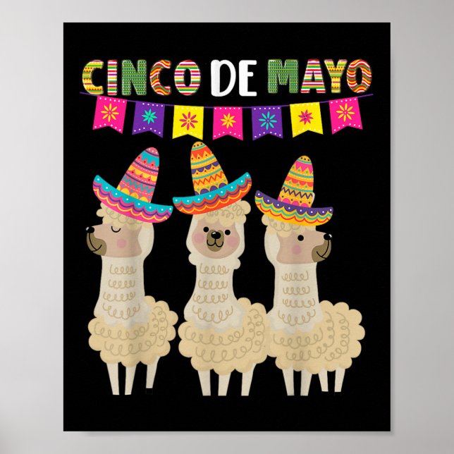 Cinco De Mayo Llama Fiesta Ultimate Party Vibe May Poster (Framsidan)