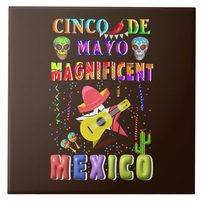 Cinco de Mayo Magnificent Mexico Kakelplatta (Framsidan)
