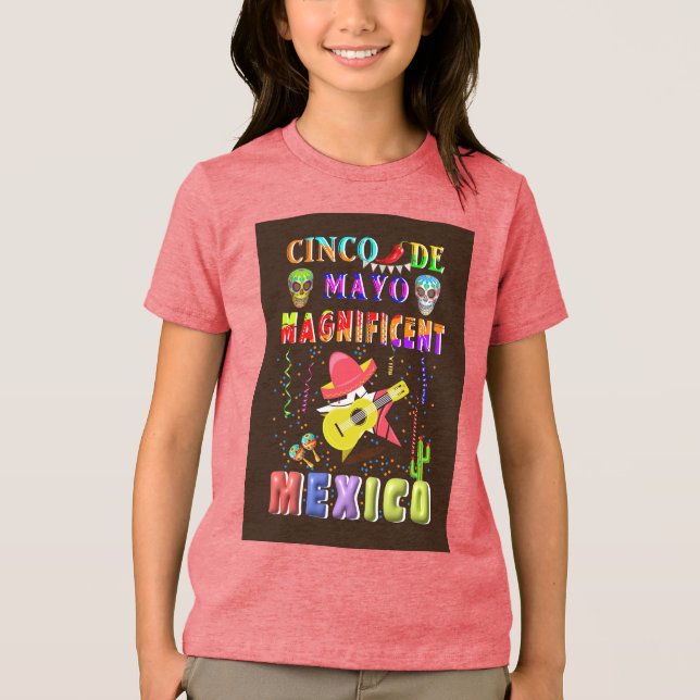 Cinco de Mayo Magnificent Mexico T Shirt (Framsida)