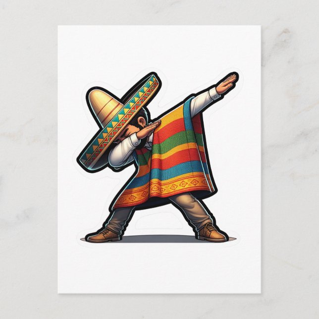 Cinco de Mayo Man Vykort (Framsida)