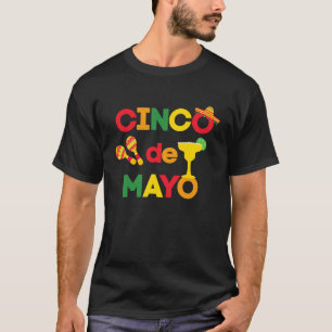 Cinco De Mayo Margarita och Tequila T Shirt