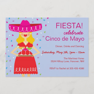 Cinco de Mayo margaritainbjudningar Inbjudningar