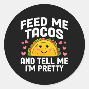 Cinco De Mayo Matar mig Tacos Berätta för mig om S Runt Klistermärke