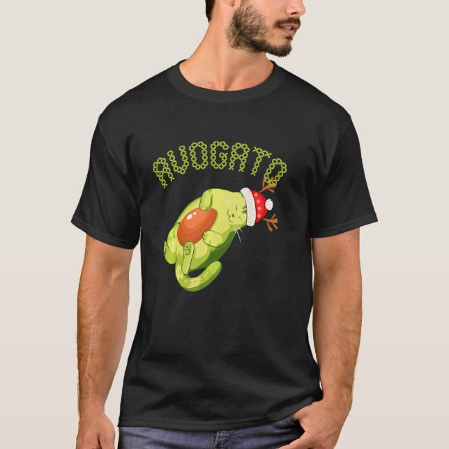 Cinco De Mayo Meow Funny Avogato Cat Lover Avocado T Shirt (Framsida)
