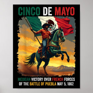 Cinco de Mayo Mexican Battle of Puebla 5, 1862 Poster