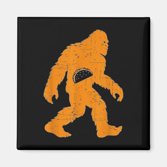 Cinco De Mayo Mexican Bigfoot Taco El Squatcho Rol Magnet (Framsidan)