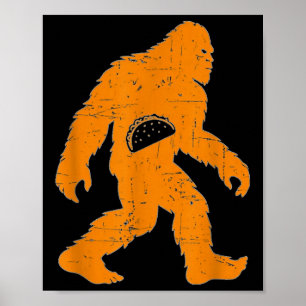 Cinco De Mayo Mexican Bigfoot Taco El Squatcho Rol Poster