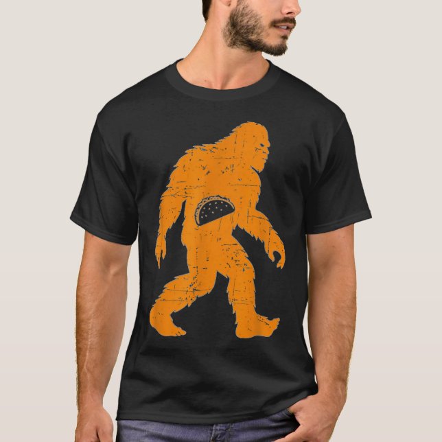 Cinco De Mayo Mexican Bigfoot Taco El Squatcho Rol T Shirt (Framsida)