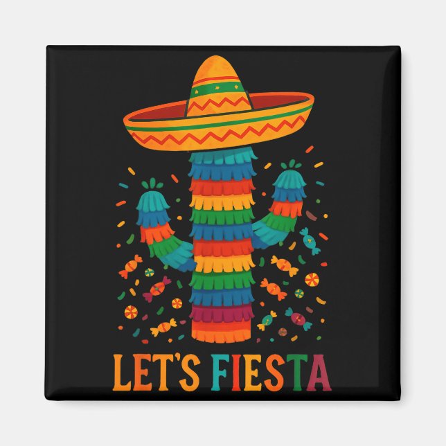 Cinco de mayo mexican cactus party funny letsCinco Magnet (Framsidan)