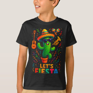Cinco de mayo mexican cactus party funny letsCinco T Shirt