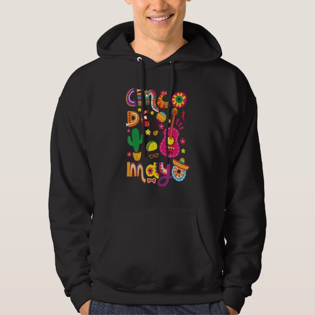 Cinco De Mayo Mexican Fiesta 5 De Mayo 2 Hoodie (Framsida)