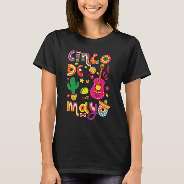 Cinco De Mayo Mexican Fiesta 5 De Mayo 2 T Shirt (Framsida)
