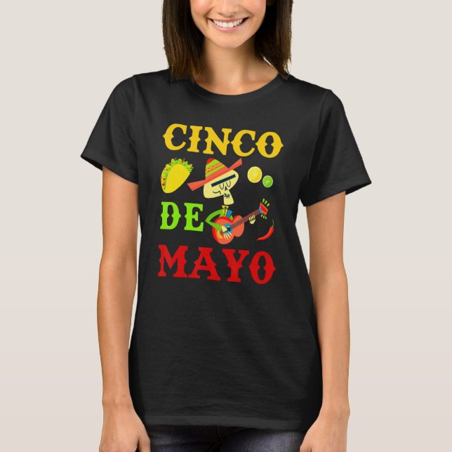 Cinco De Mayo Mexican Fiesta 5 De Mayo 5 T Shirt (Framsida)