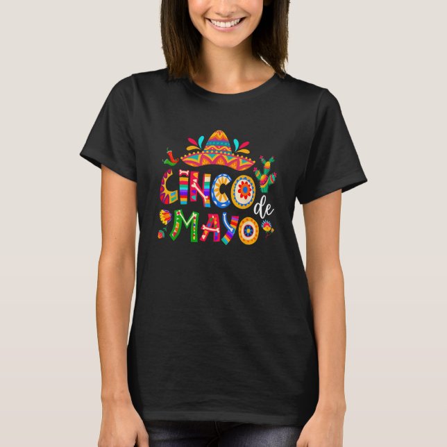 Cinco De Mayo Mexican Fiesta 5 De Mayo Men Women T Shirt (Framsida)