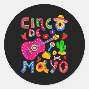 Cinco De Mayo Mexican Fiesta 5 De Mayo Mexico Runt Klistermärke