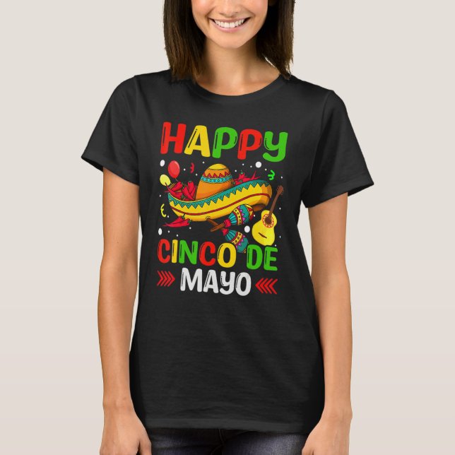 Cinco De Mayo Mexican Fiesta 5 De Mayo T Shirt (Framsida)