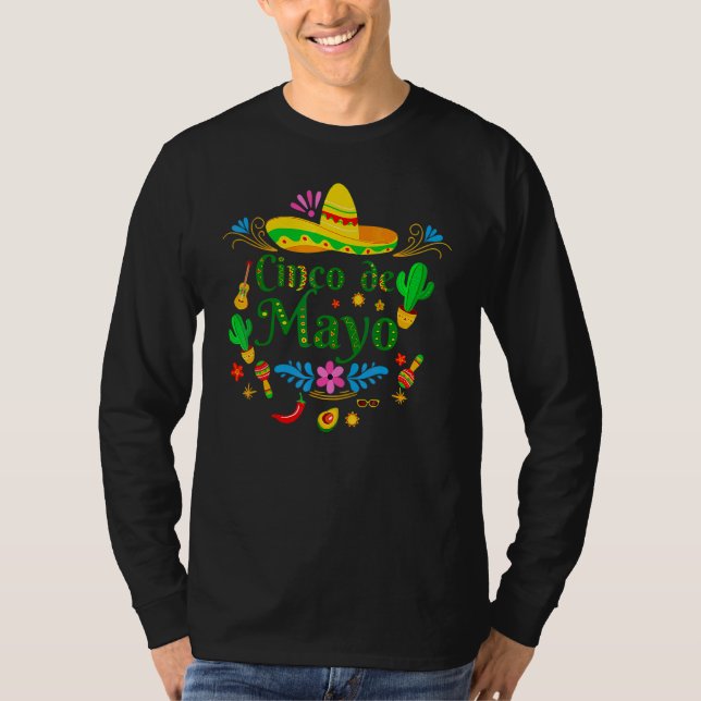 Cinco De Mayo Mexican Fiesta 5 De Mayo T Shirt (Framsida)