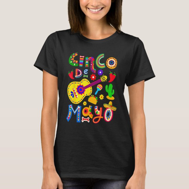 Cinco De Mayo Mexican Fiesta 5 De Mayo Women Men G T Shirt (Framsida)