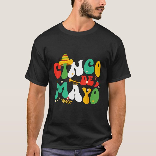 Cinco De Mayo Mexican Fiesta celebrate 5 De Mayo M T Shirt (Framsida)