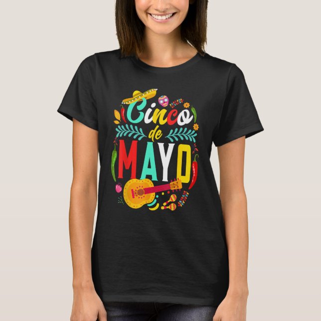 Cinco De Mayo Mexican Fiesta celebrate 5 De Mayo M T Shirt (Framsida)