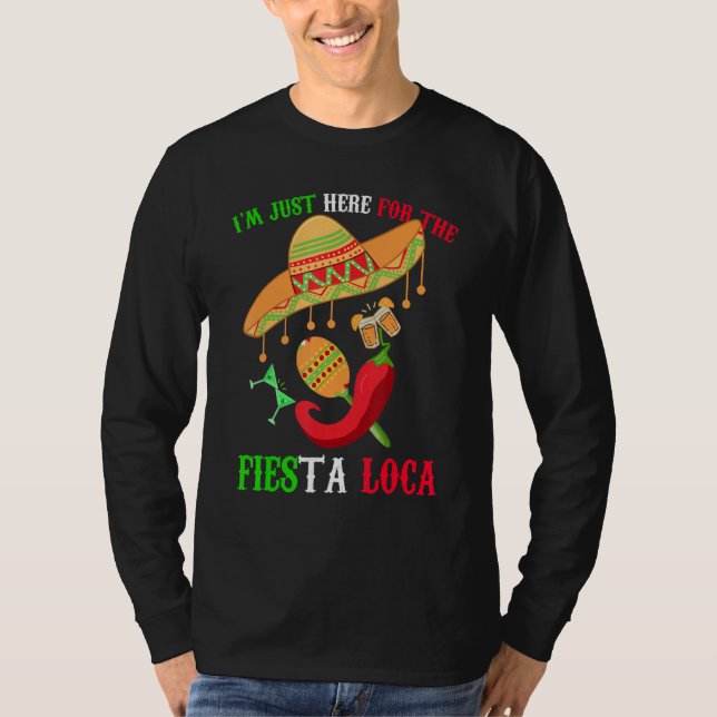 Cinco De Mayo Mexican Fiesta Loca Crazy Party Span T Shirt (Framsida)