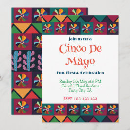 Cinco De Mayo Mexican Fiesta Party Inbjudningar