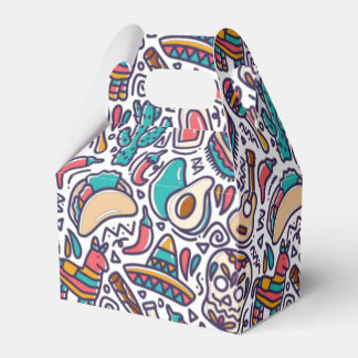 Cinco De Mayo Mexican Fiesta Seamless Mönster Presentaskar