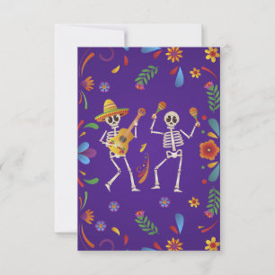 Cinco de Mayo Mexican Fiesta skalle Tack Kort