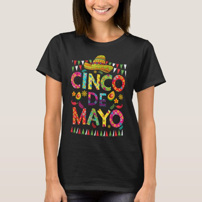 Cinco De Mayo Mexican Fiesta Squad 5 De Mayo för M T Shirt (Framsida)