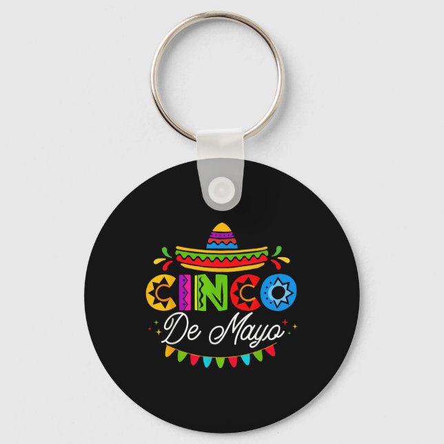 Cinco De Mayo Mexican Fiesta Squad 5 De Mayo Mexii Nyckelring (Framsida)