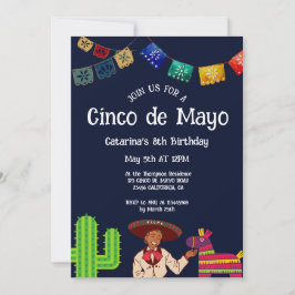 Cinco de Mayo Mexican Födelsedagsfest Inbjudningar
