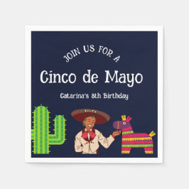 Cinco de Mayo Mexican Födelsedagsfest Pappersservett