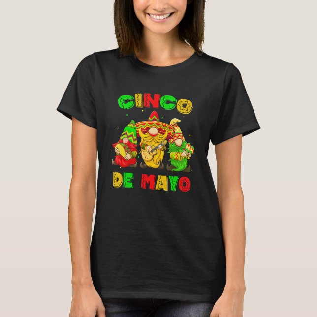 Cinco De Mayo Mexican Gnome Fiesta 5 De Mayo Men W T Shirt (Framsida)