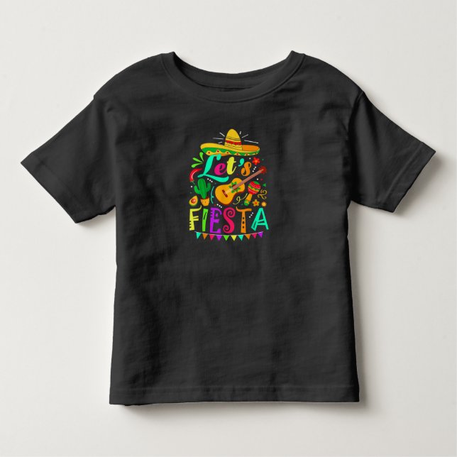 Cinco De Mayo Mexican Guitar Cactus T-Shirt (Framsida)
