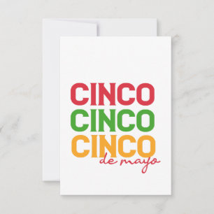 Cinco De mayo Mexican Helgdag Gift Tack Kort