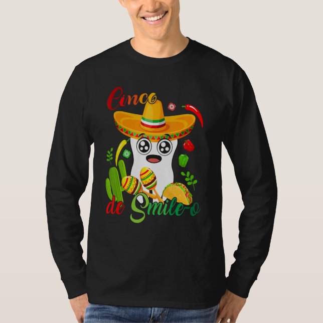 Cinco De Mayo Mexican Holy Guacamole Fiesta Time 5 T Shirt (Framsida)