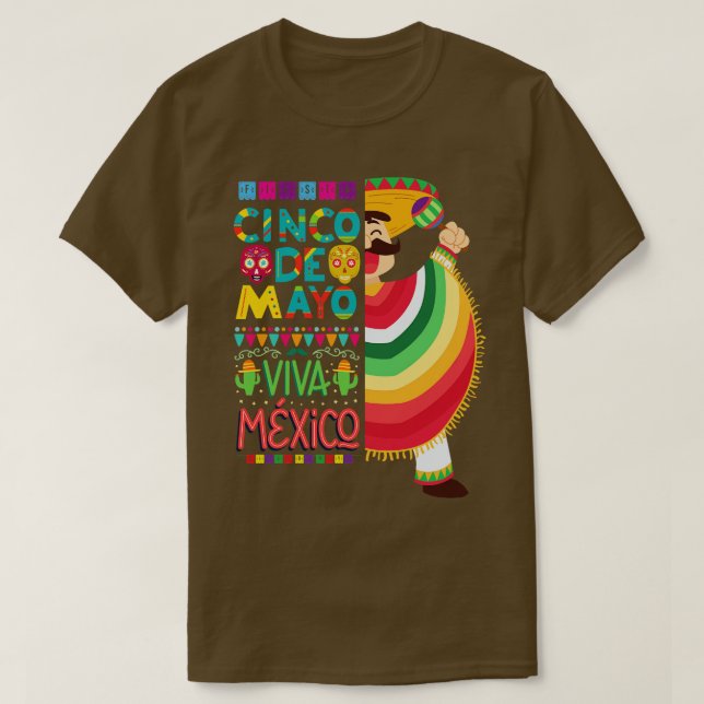 Cinco de mayo mexican party t shirt (Design framsida)